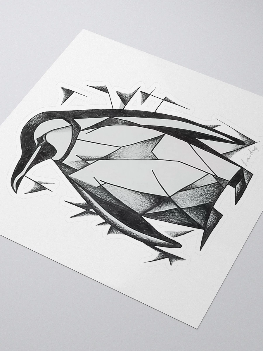 Little Cubist-inspired penguin sticker product image (8)