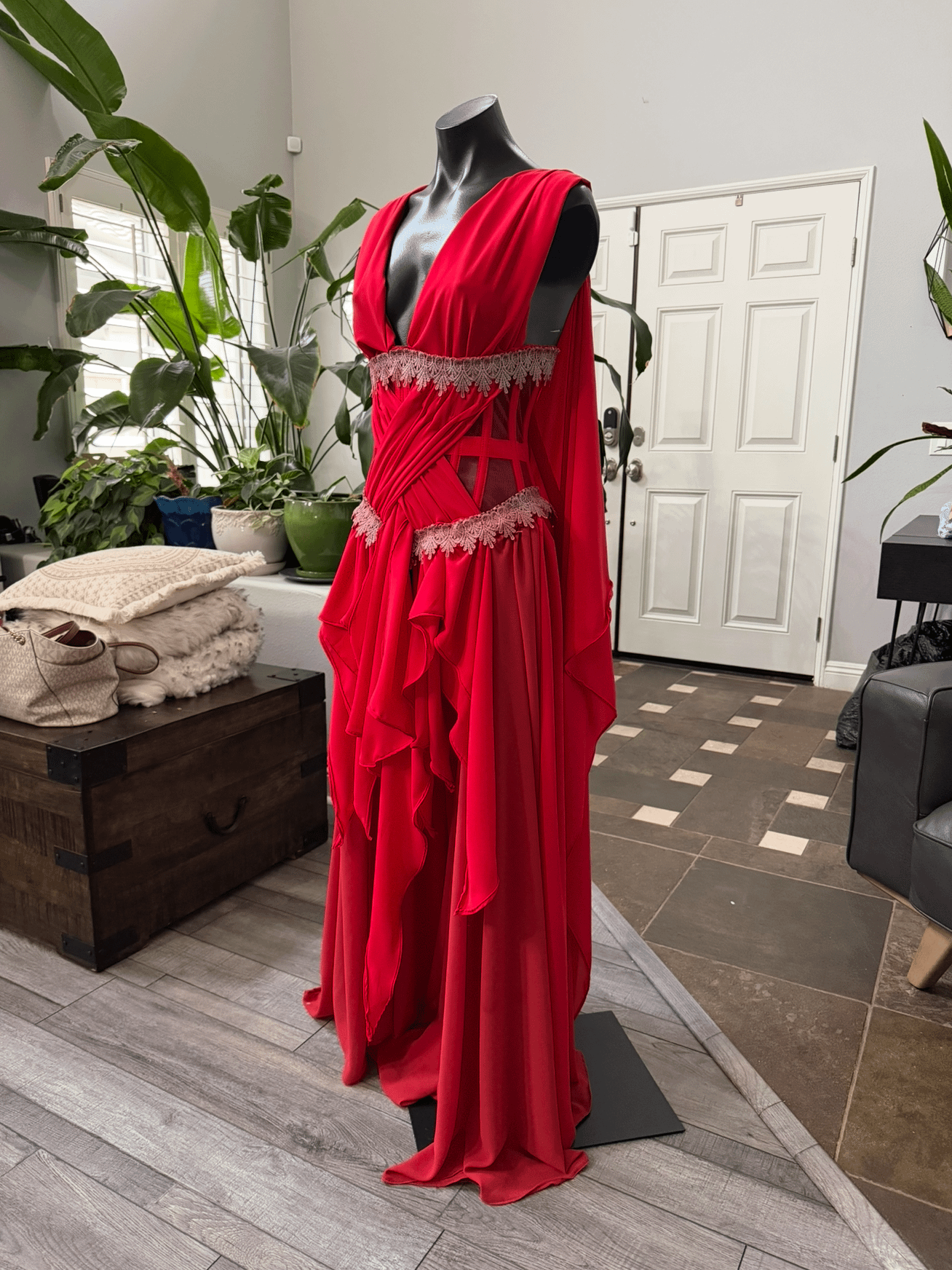 Vampire Bride Inspired Chiffon Fantasy Gown - MADE TO ORDER product image (1)