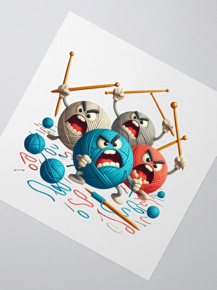 Yarn Raid Kiss Cut Stickers product image (4)