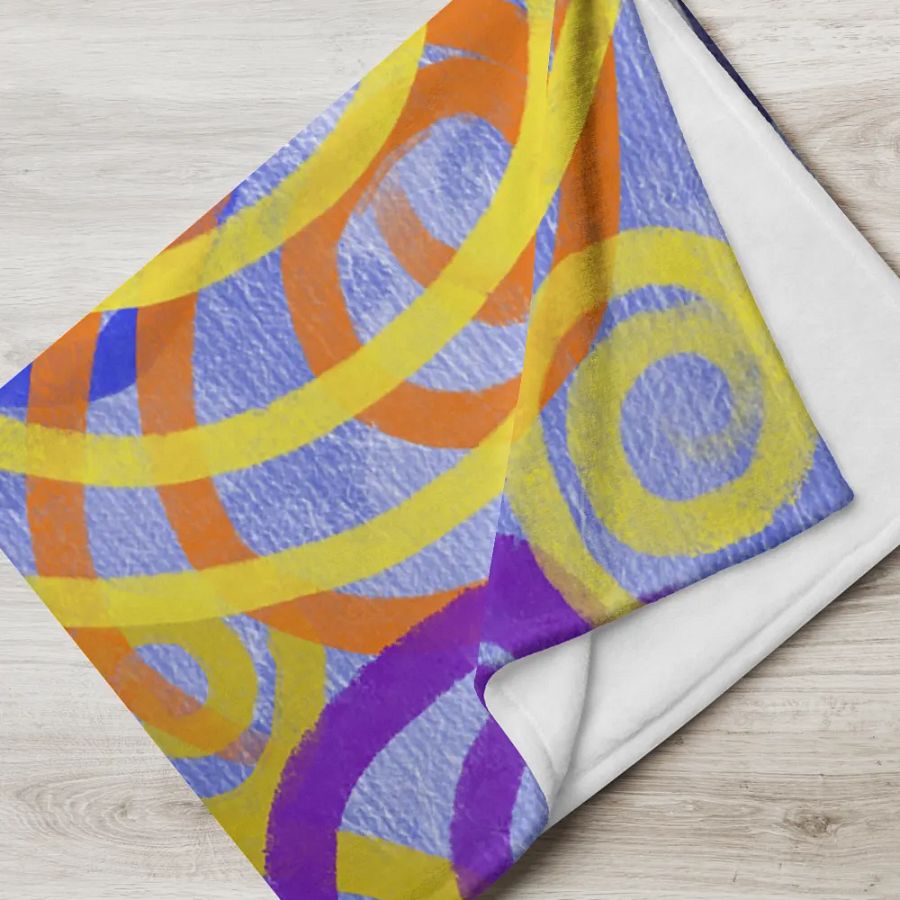 Colorful Spirals Throw Blanket product image (17)