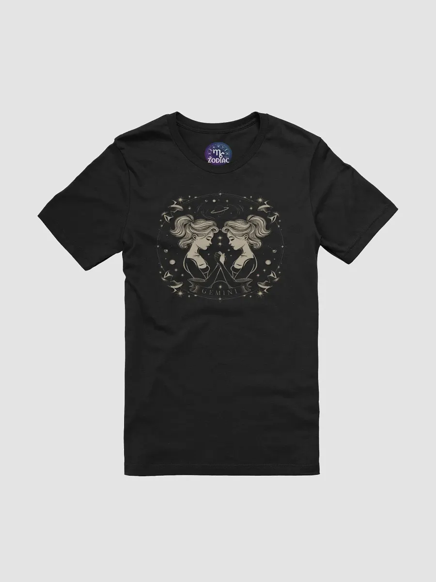 Gemini Zodiac Unisex T-Shirt - Celestial Twins, Astrology Gift product image (3)