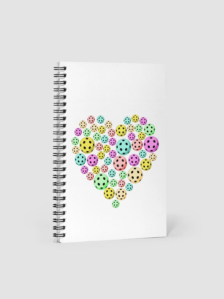 Heart Pickleball Colored Dreams Spiral Notebook product image (2)