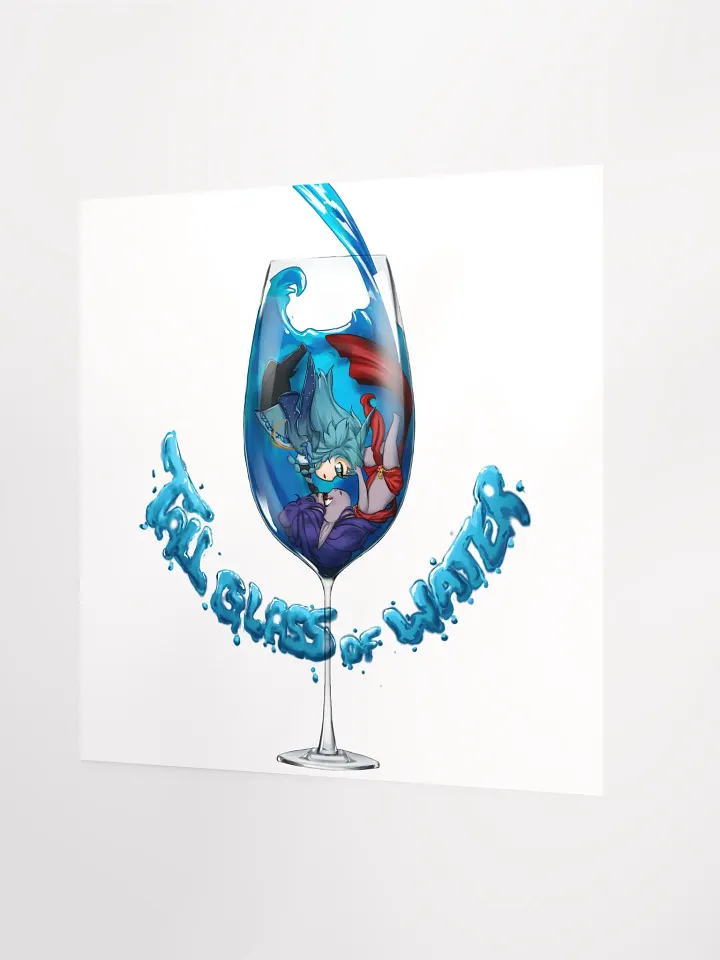 Tall Glass Of Water Chibi Poster product image (2)