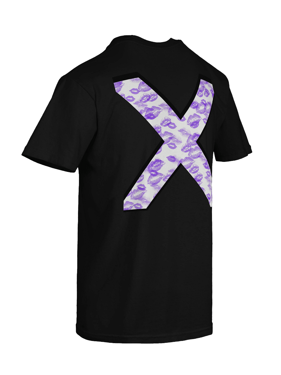 White X Purple Lipstick Kisses | Shirt product image (5)