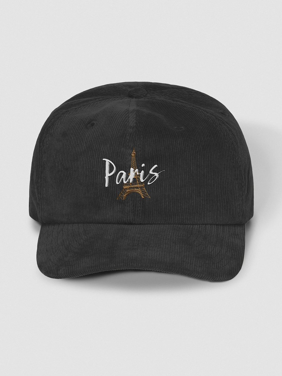 Eiffel Tower Paris Embroidered Corduroy Hat product image (4)