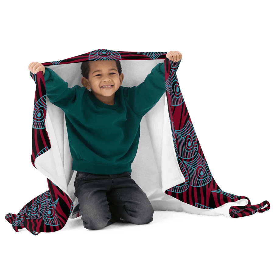 Peacock Feathers Paradise Throw Blanket product image (3)