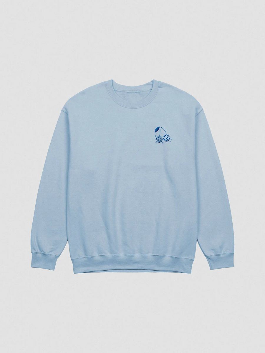 [blue] disco ball cherries embroidered crewneck product image (1)