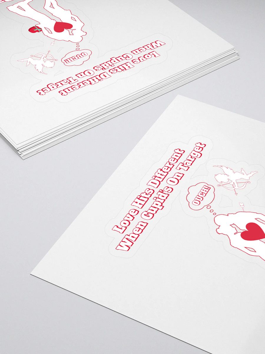 When Cupid's On Target Valentine's Day Sticker product image (4)