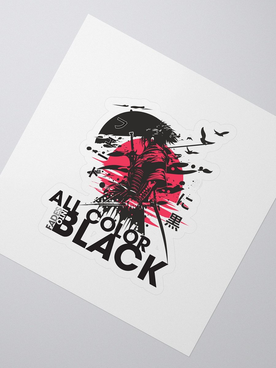 All Color Fades To Black Kiss Cut Stickers product image (2)