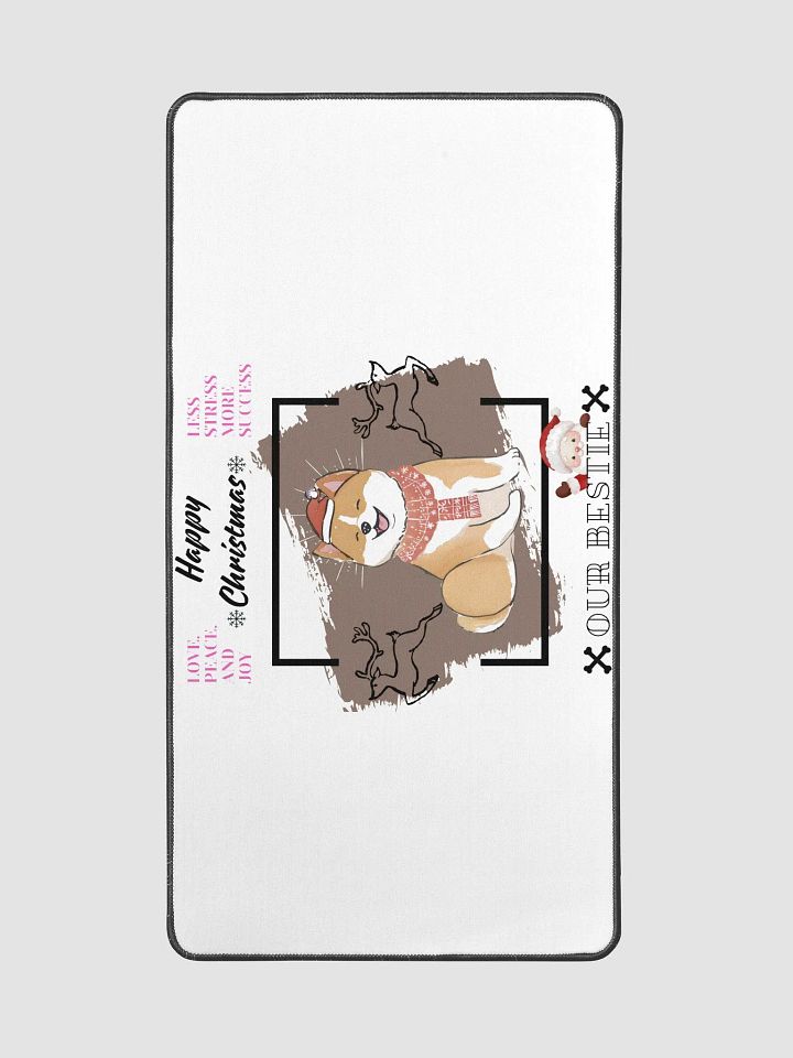 Santa Shiba Inu Desk Mat product image (2)