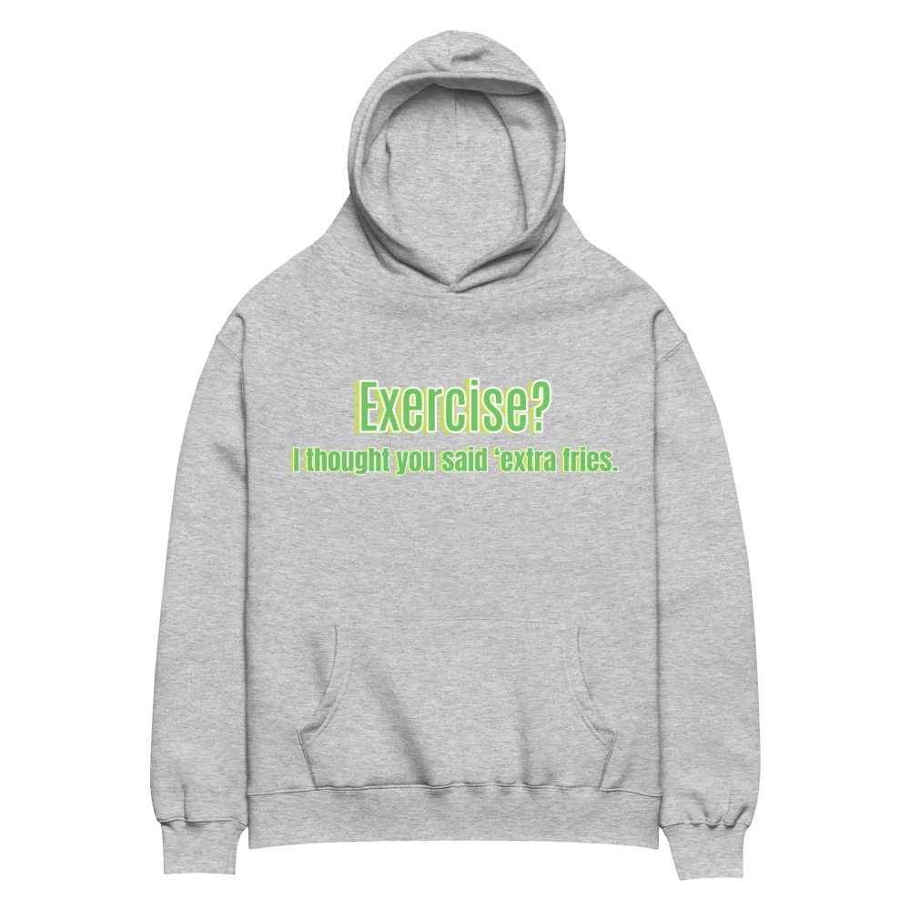 Fries Over Exercise Oversized Hoodie product image (8)