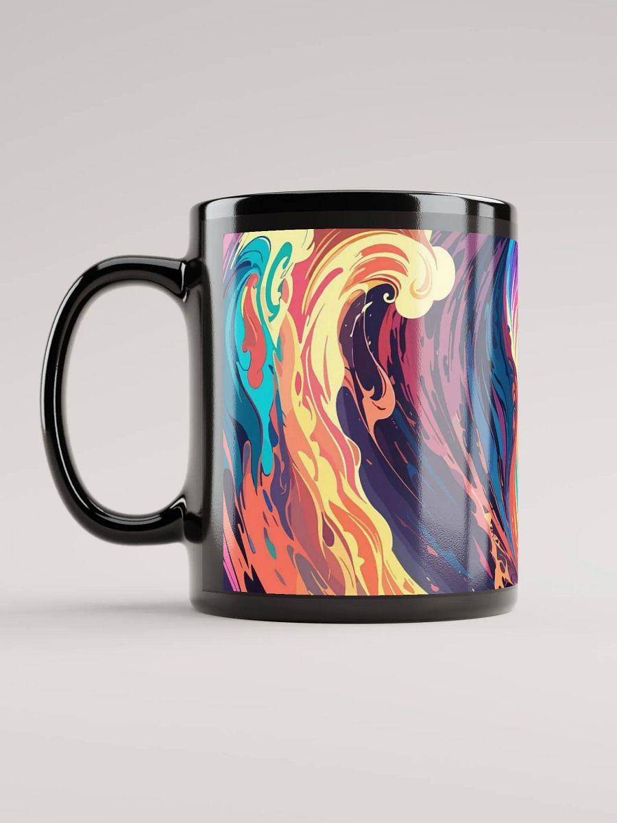 Energizing Swirls Black Glossy Mug product image (6)