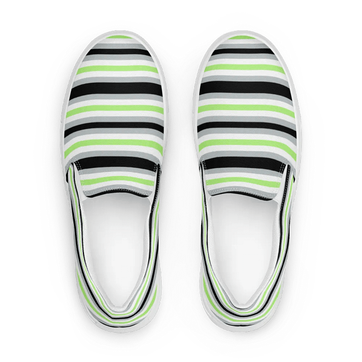 Mens Slip On Canvas - Agender Stripe product image (1)