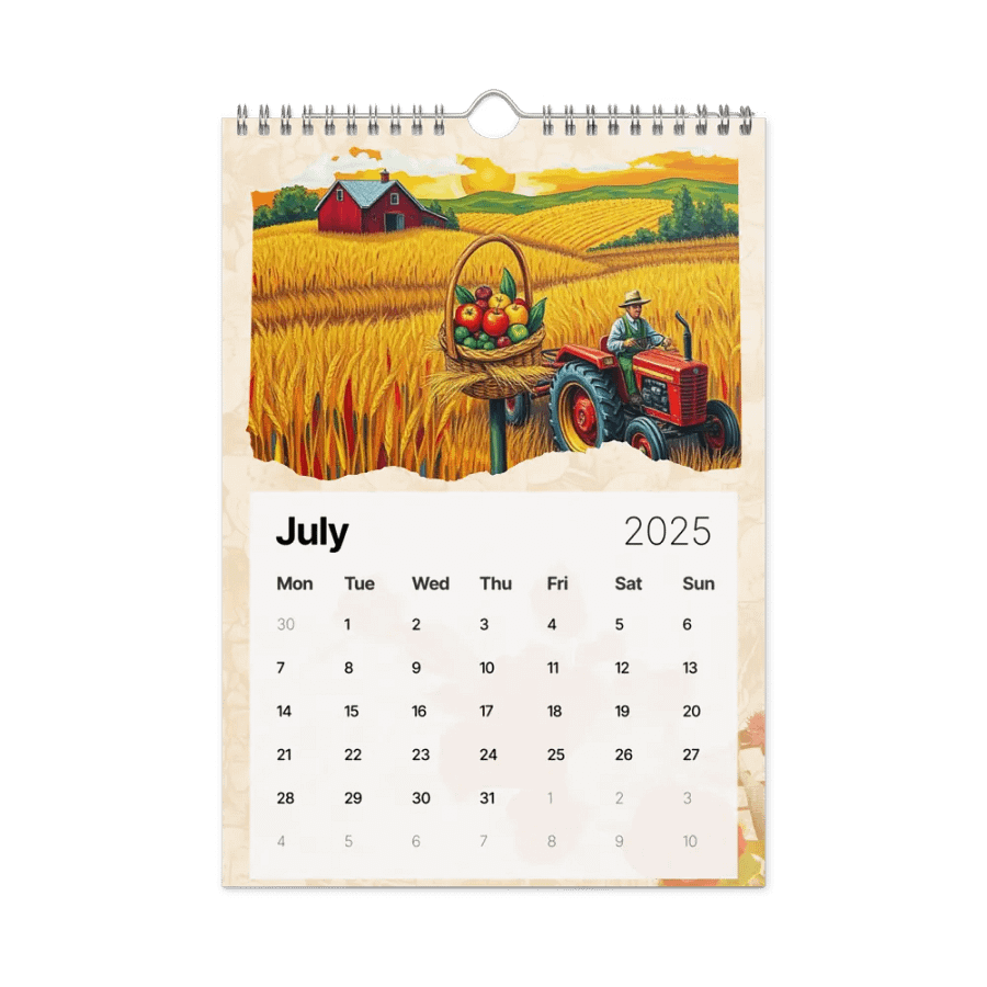 FOLK ART WALL CALENDAR 2025 product image (7)