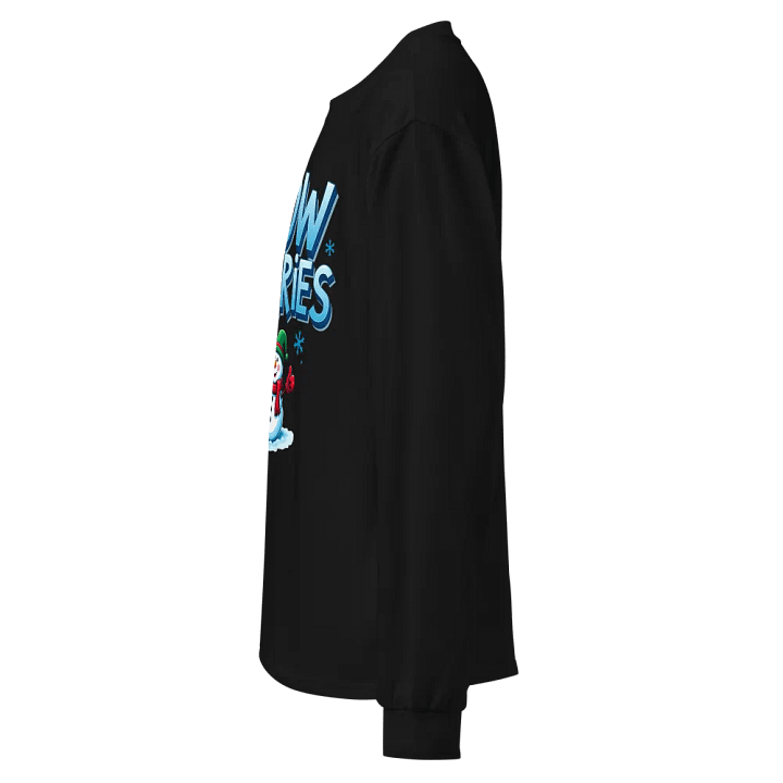 Snow Worries Smiling Snowman Long Sleeve Shirt product image (2)