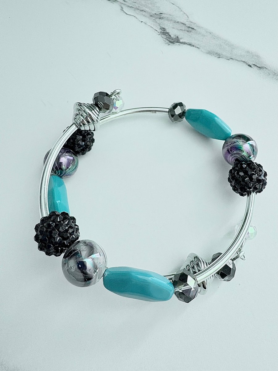 Handmade 8.25" Coil Bracelet | Coastal Charm Jewelry | by Monique Faella Designs™ | MFD-00072 product image (3)
