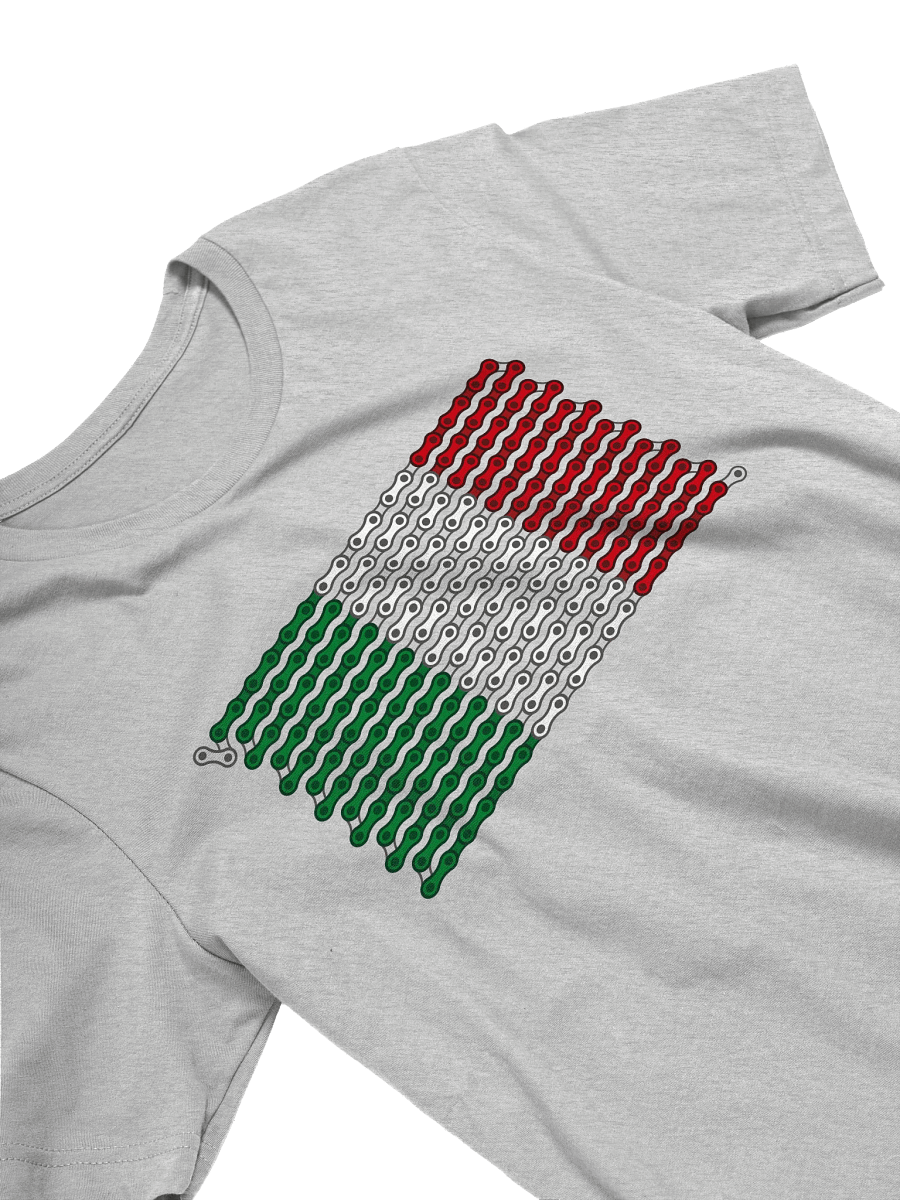 Italy Bike Chain Flag on Light Color Supersoft Tee product image (2)