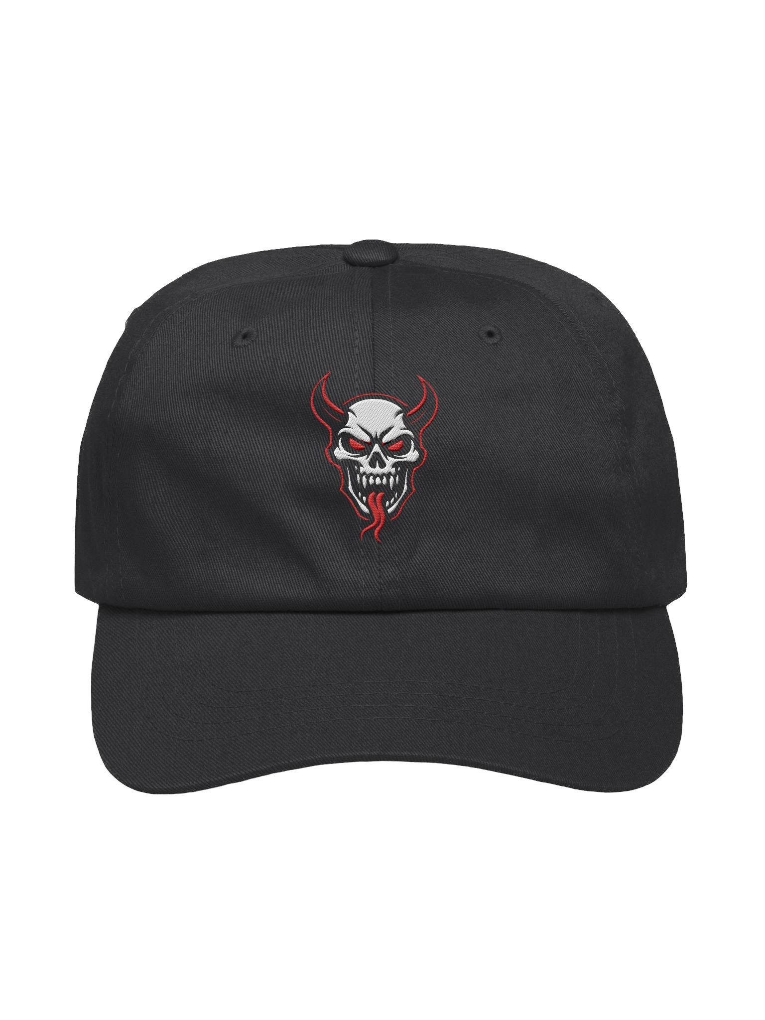 Demon Skull Minimalist Dad Hat product image (1)