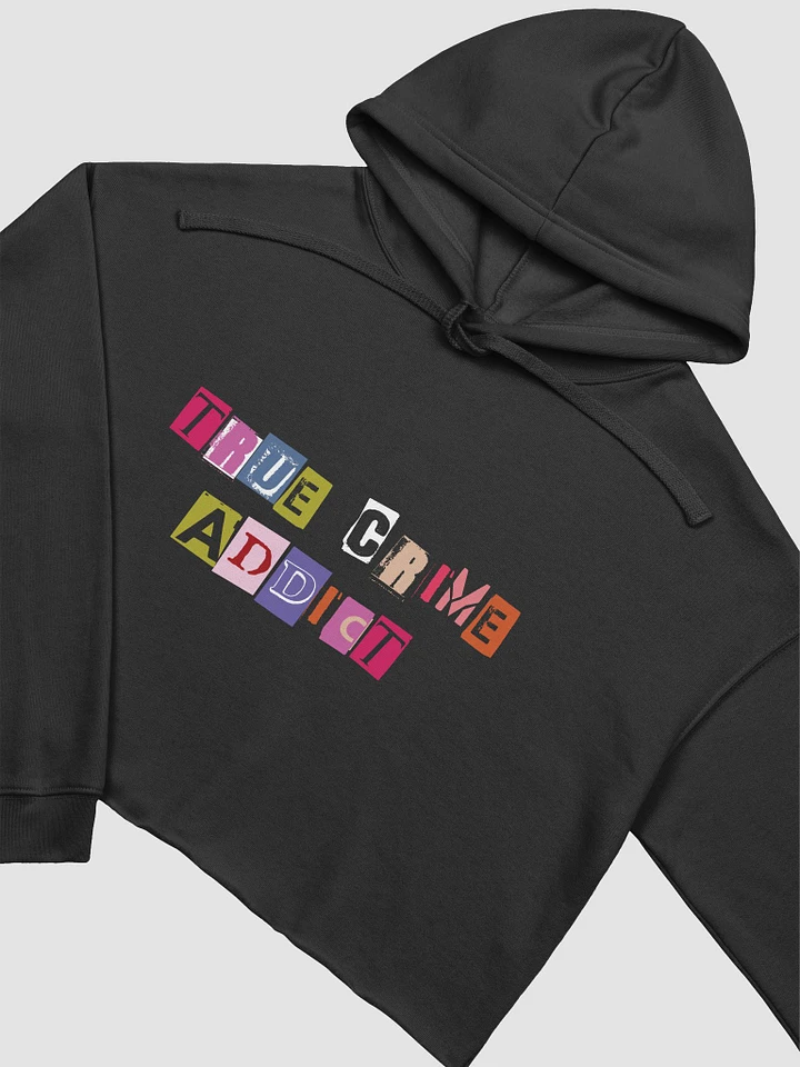 True Crime Addict Crop Sweatshirt - Black product image (2)