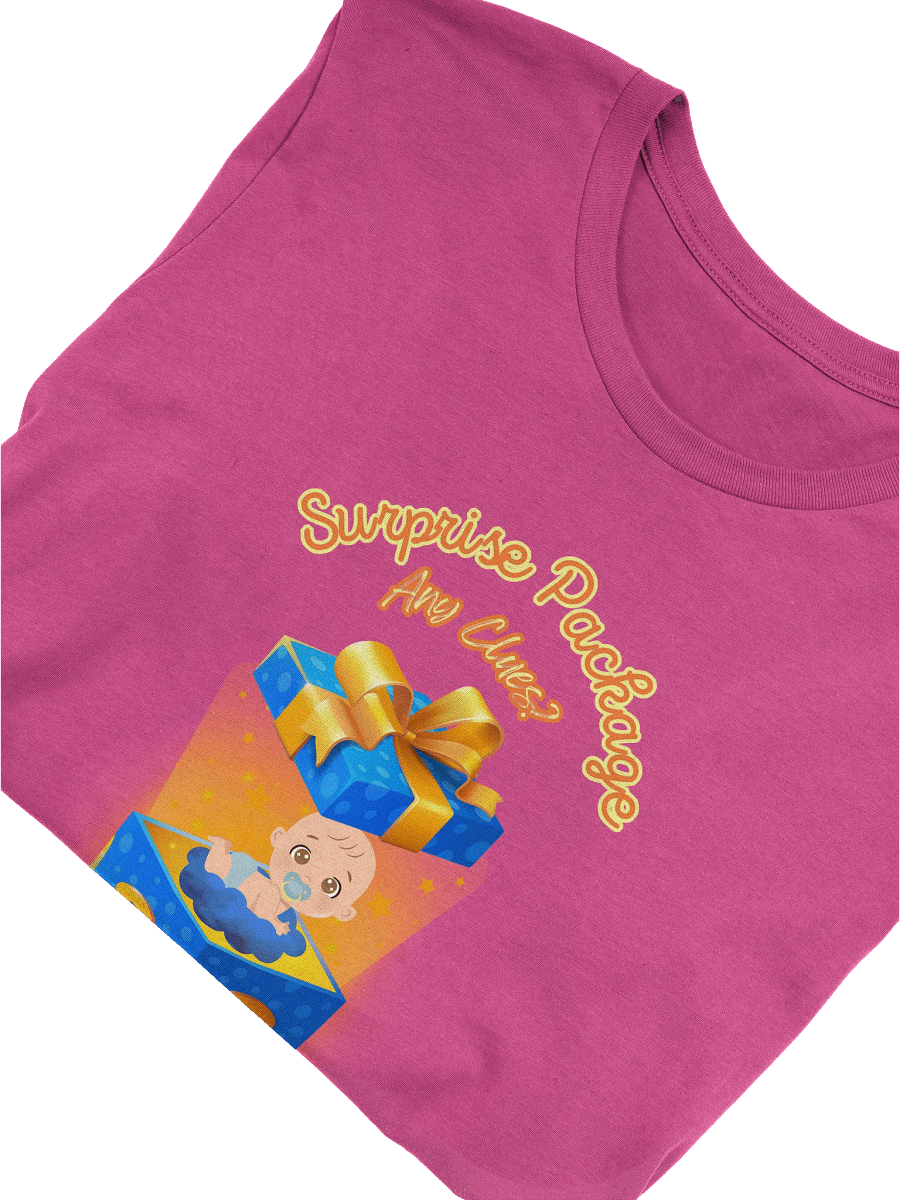 Surprise Package - Any Clues - Baby Announcement T-Shirt, Pregnancy Reveal Shirt, Maternity Tee, New Mom Gift, Gender Neutral product image (48)