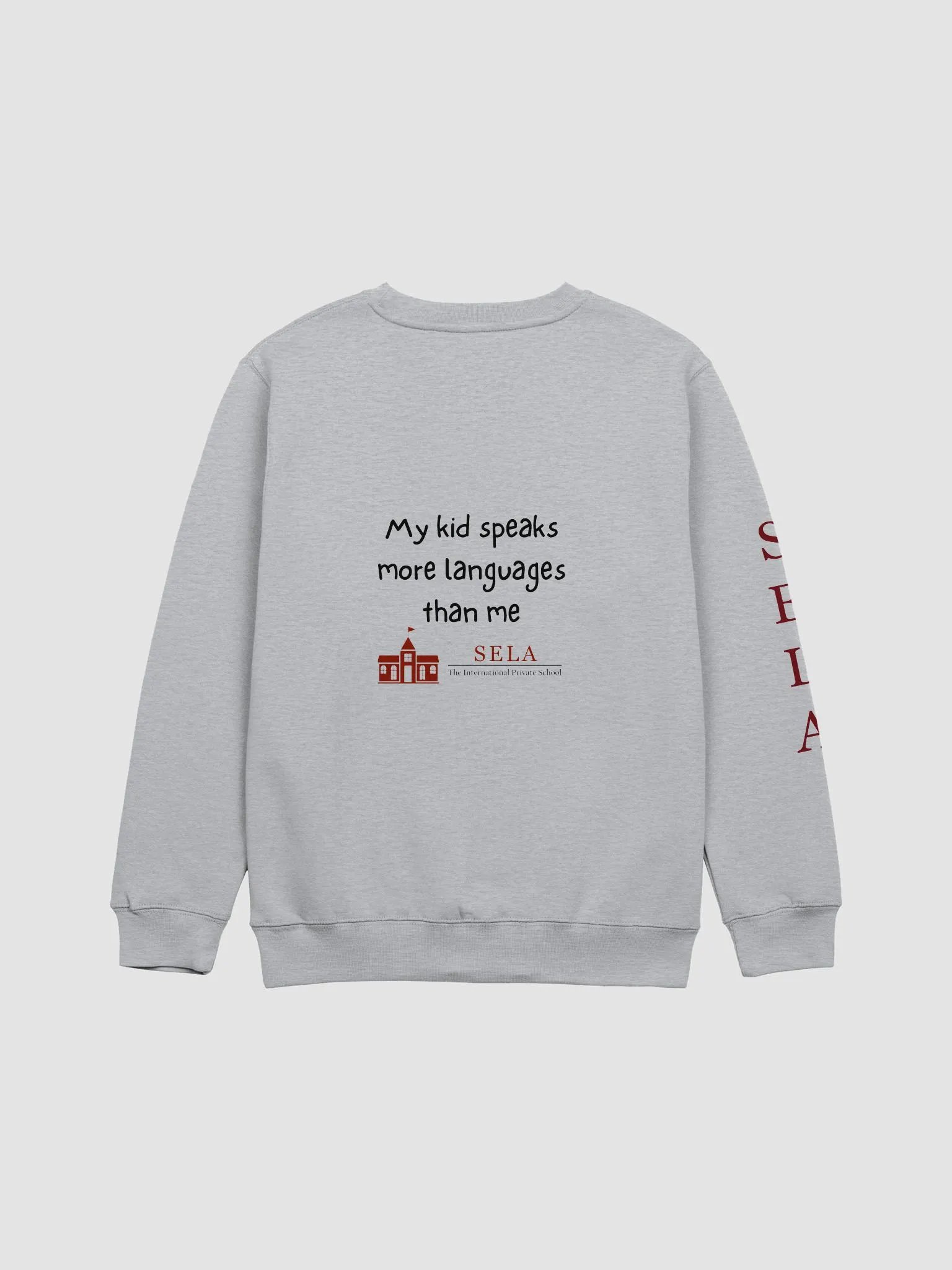SELA Premium Crew Neck Sweatshirt - Multilingual product image (5)