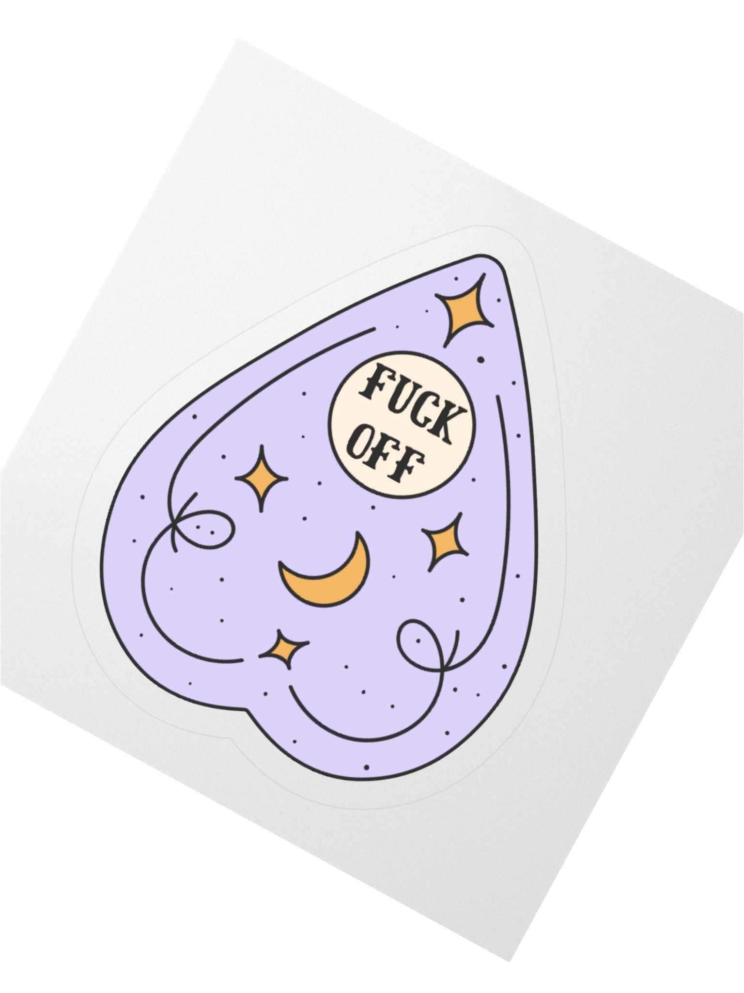 "Fuck Off" Ouija Board Response Sticker product image (2)
