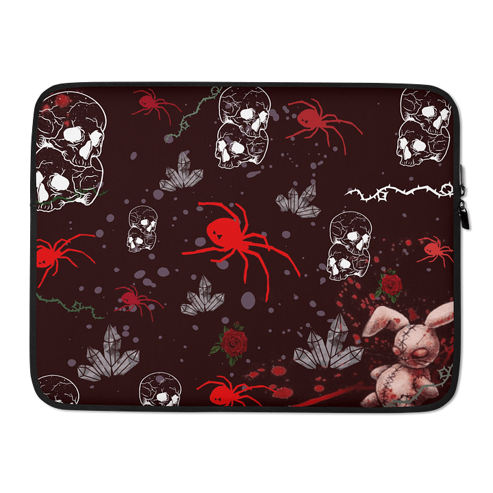 red bunny laptop sleeve product image (2)
