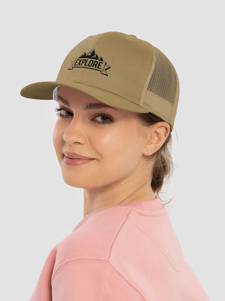 'Explore' Embroidered Retro Trucker Hat product image (2)