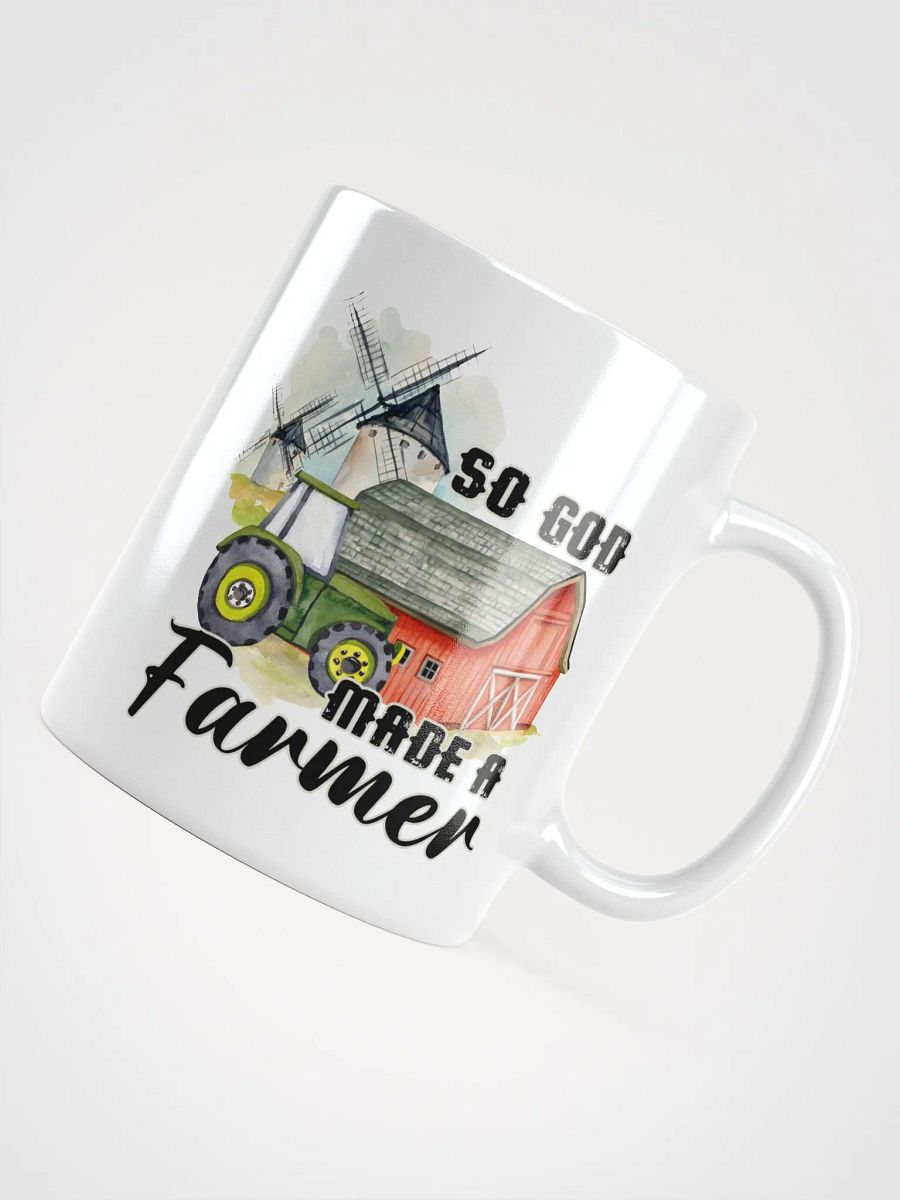"so god made a farmer" white Mug product image (6)