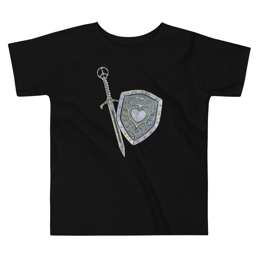 Peaceful Warrior Sword and Shield Toddler T-Shirt product image (6)