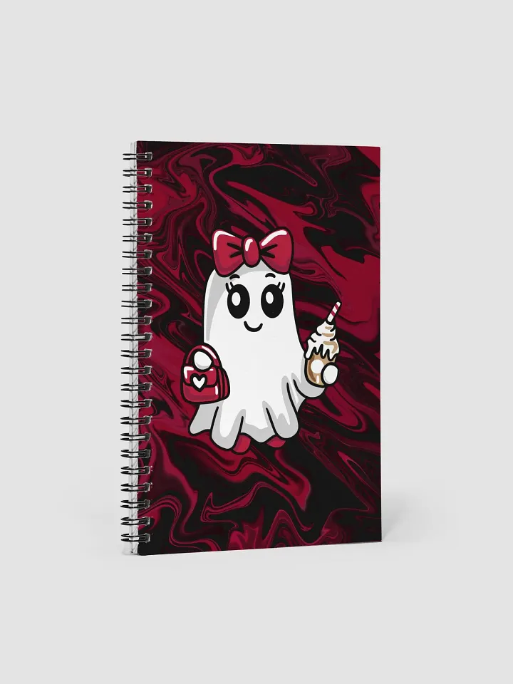 Stylish Ghost Dotted Spiral Notebook product image (1)