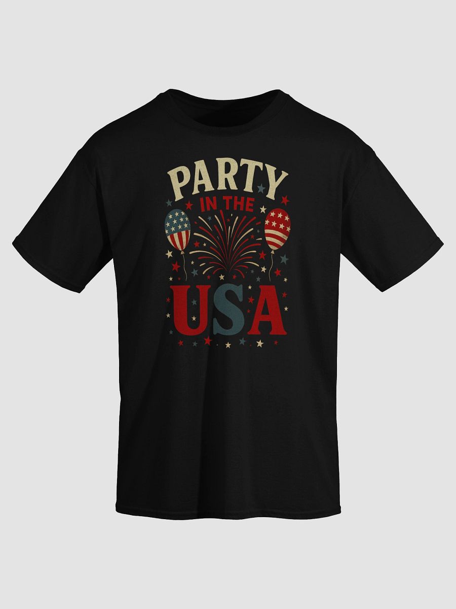 Party in the USA Shirt – Funny 4th of July Fireworks & Balloon Tee product image (3)