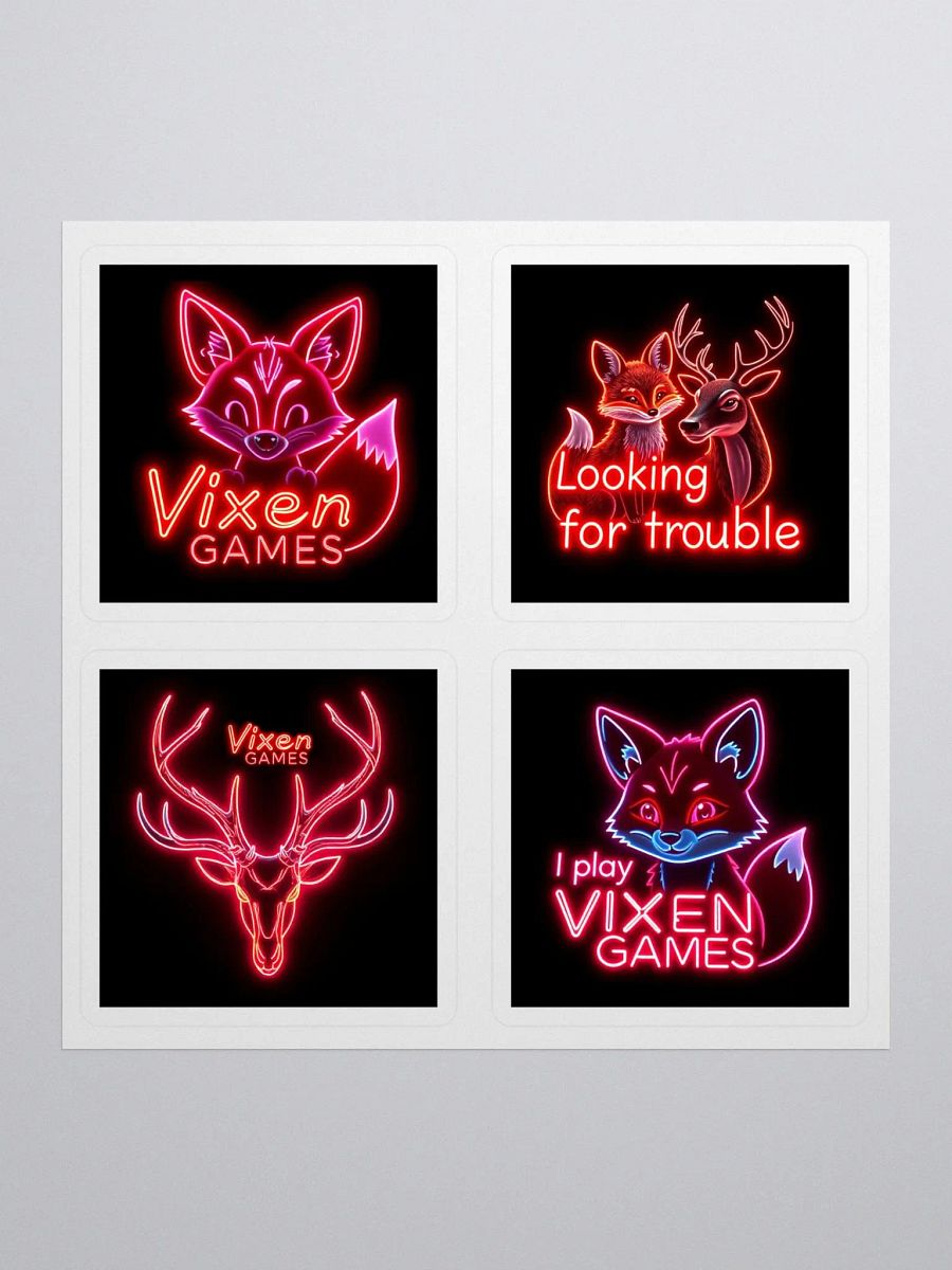 Neon Styled Vixen Games Vixen Lifestyle Vinyl Stickers product image (1)