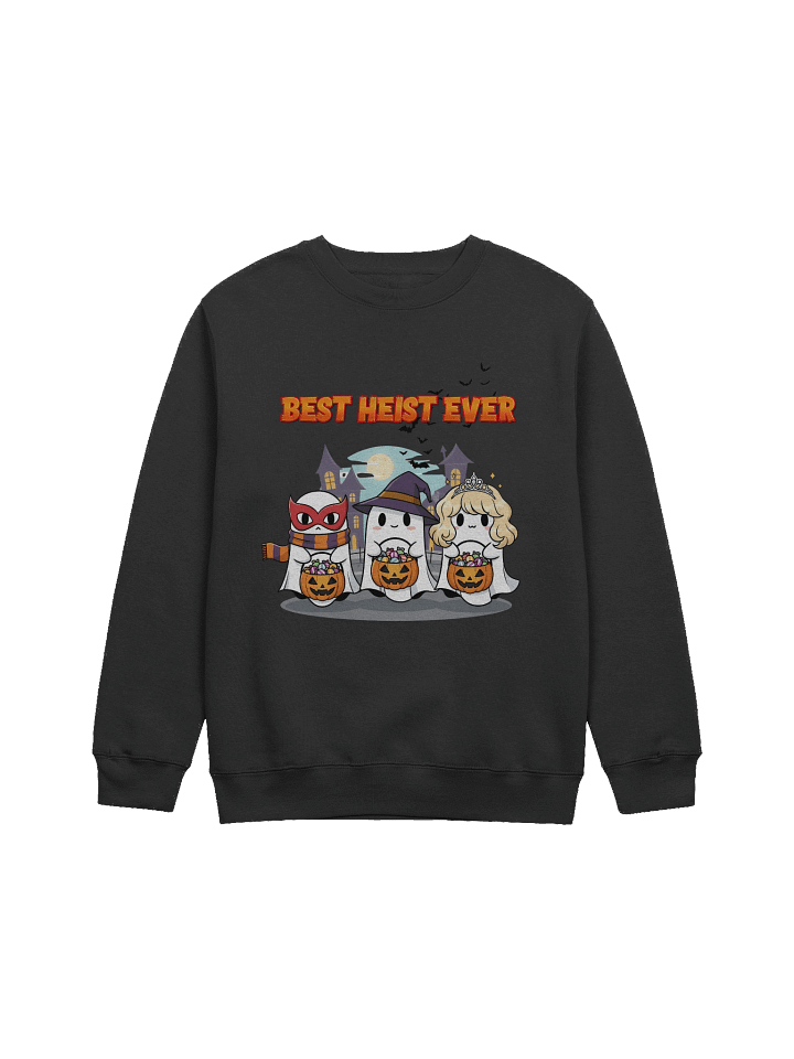 Best Heist Ever Halloween Sweatshirt For Women – Cute Funny Ghosts Trick-or-Treat Sweater, Cozy Spooky Season Pullover For Women product image (2)