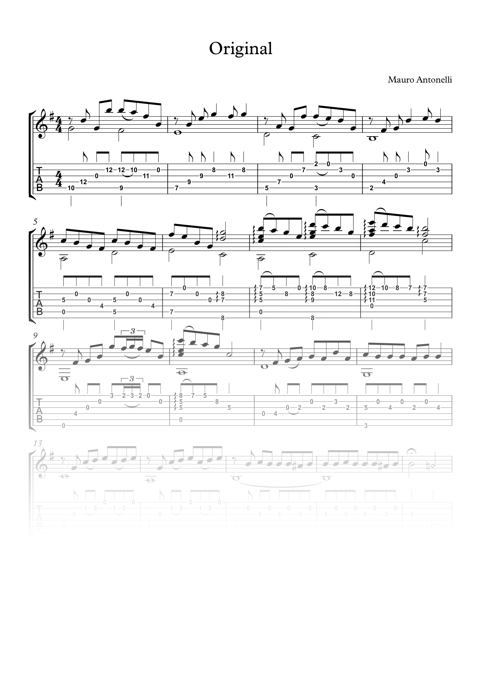 Original - Partitura + Tabs product image (1)