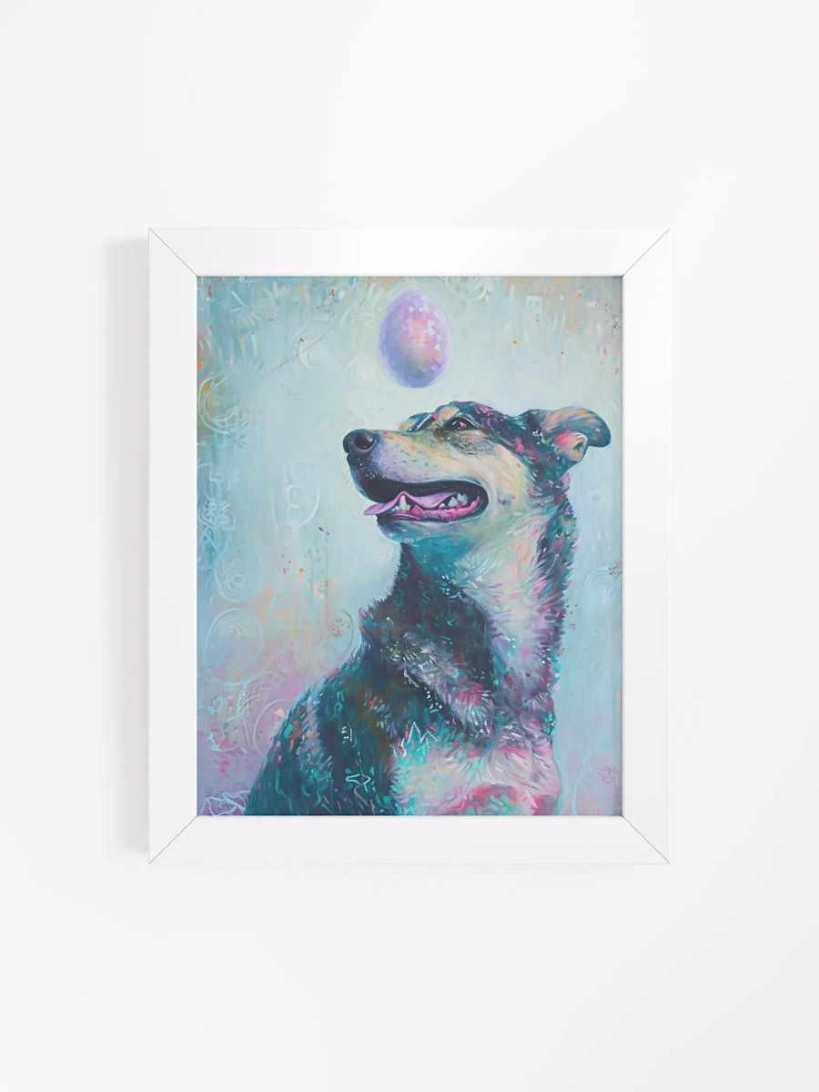 Whimsical Pup and Egg Framed Art Print product image (4)