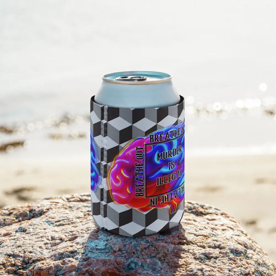 Mindful Can Cooler: Murder Is Illegal Edition product image (10)