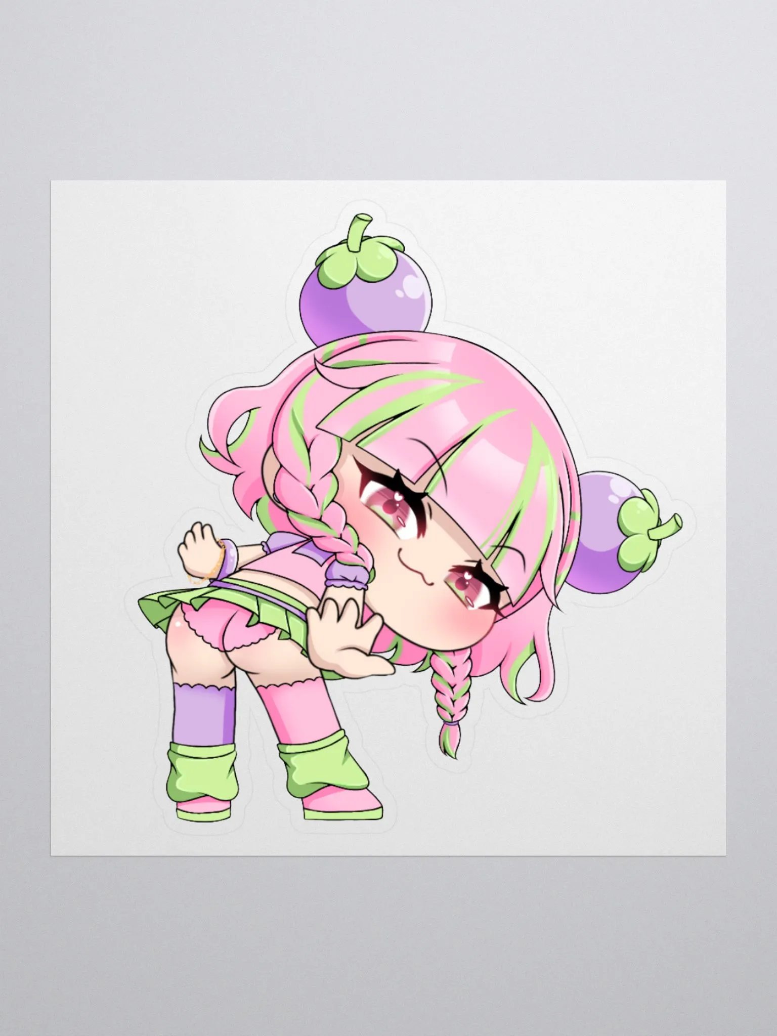 Mangosteen Bootie Sticker (3x3