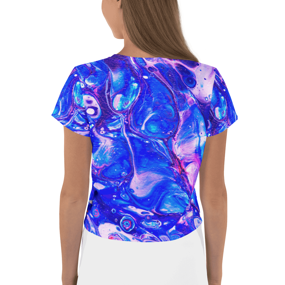 Bubblegum Fluid Acrylic Crop Tee product image (2)