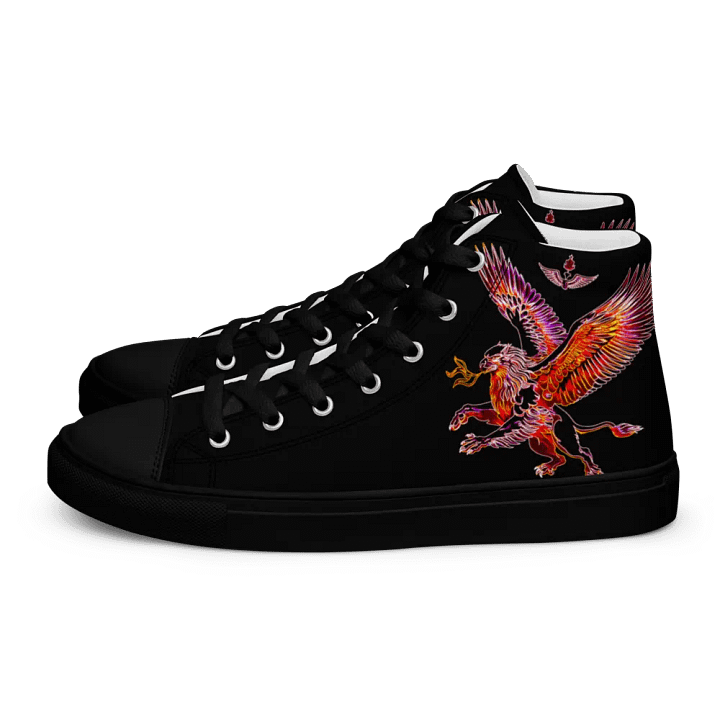Gripen Flying red//Griffin/Men's High Top Canvas Shoes by Allcolor product image (2)
