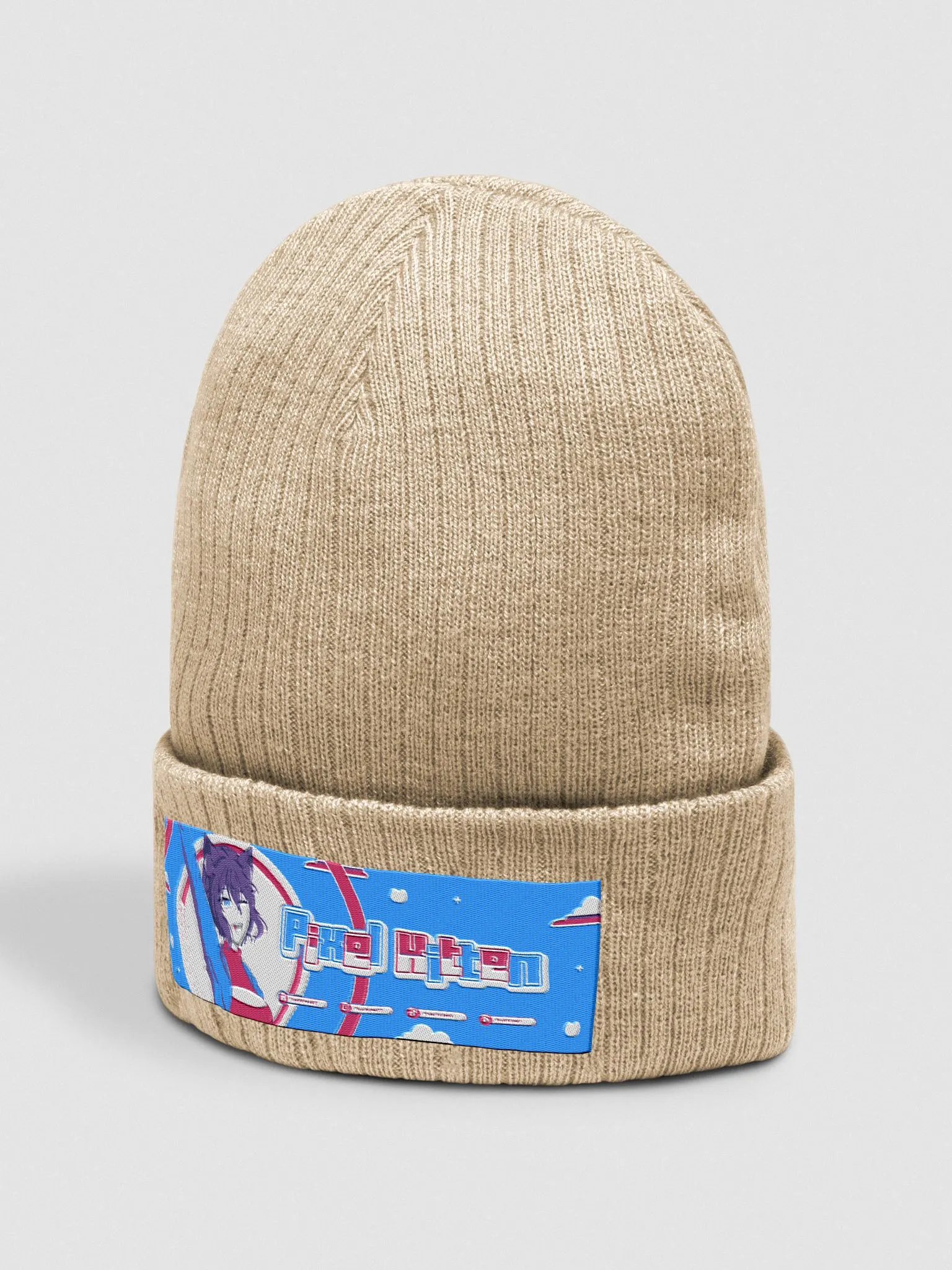 Pixel Kitten's Eco-Friendly Ribbed Beanie product image (12)