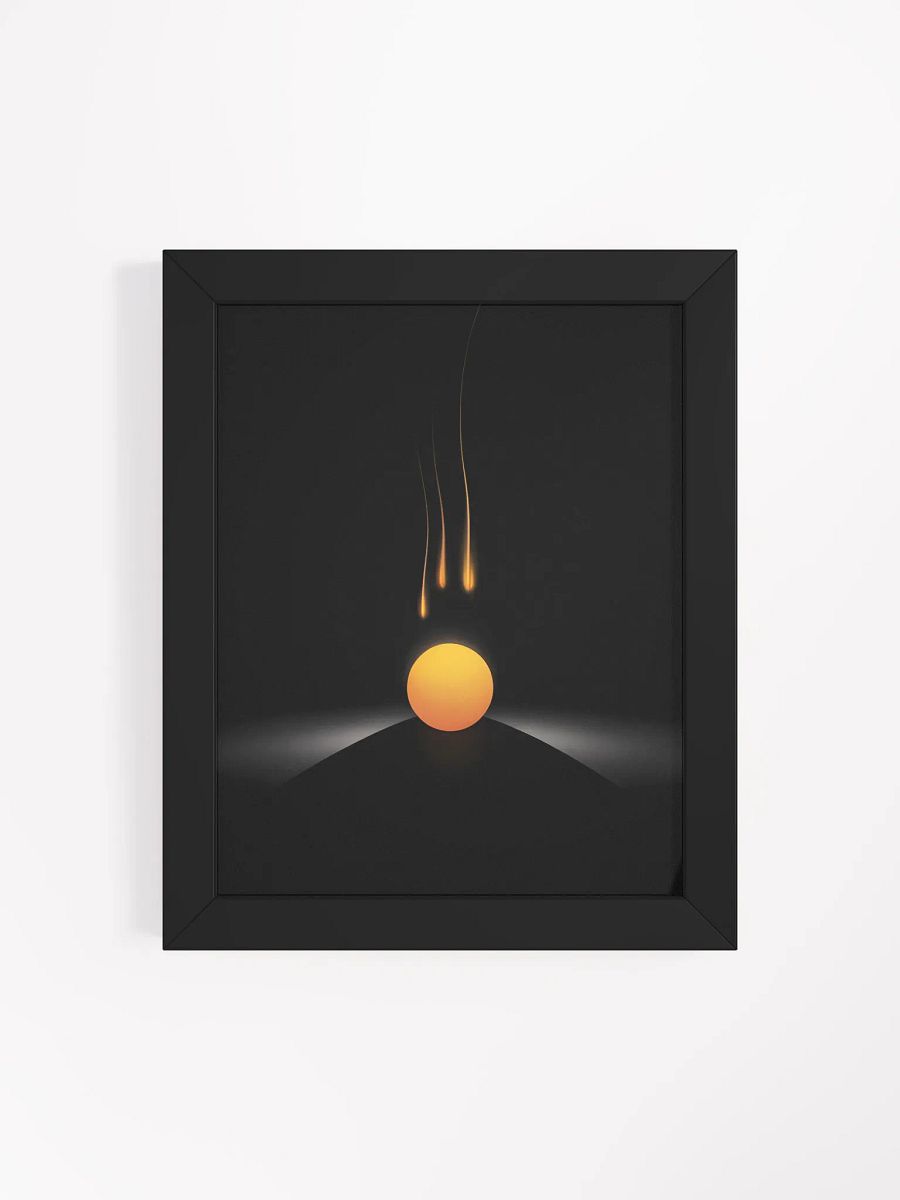 Falling Stars Framed Print | Minimalist Night Sky Wall Art product image (4)