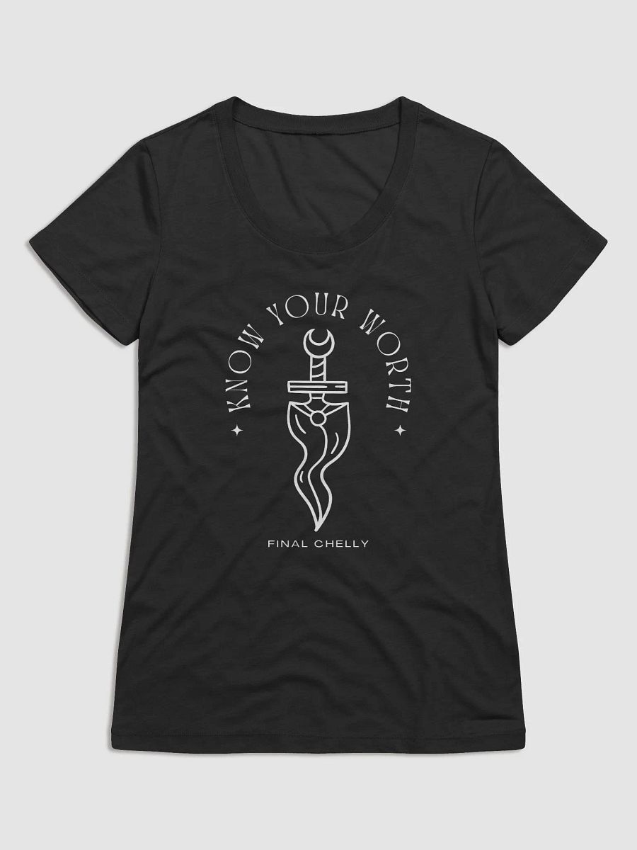 Know Your Worth Womens Triblend Printed Tee product image (1)