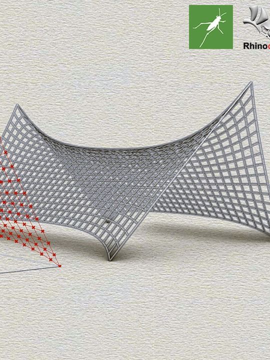 Kangaroo Physics Tensile Parametric Facade Design Grasshopper Rhino Files Download product image (3)