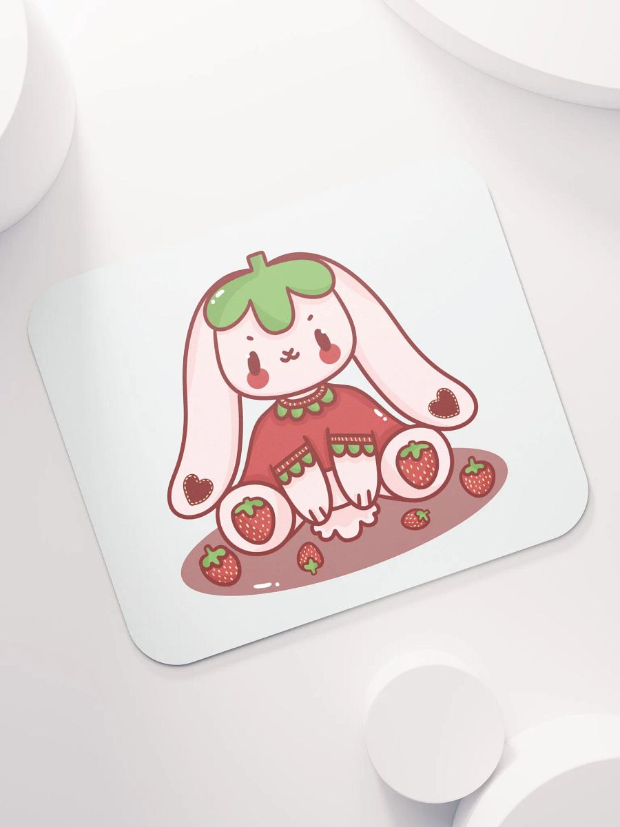 Strawberry Bunny Mouse Mat product image (7)