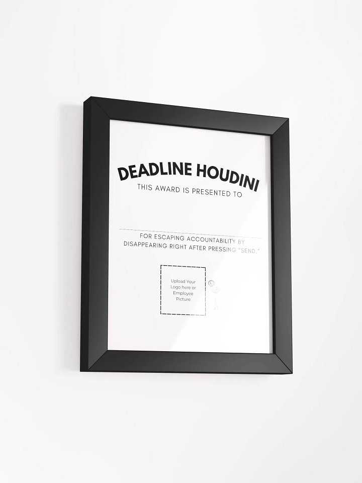 Deadline Houdini Award Framed Poster product image (10)
