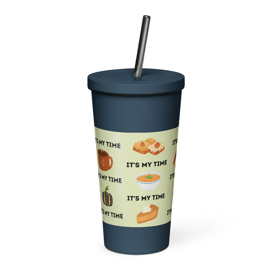 Autumn Chic Insulated Tumbler with Straw product image (4)