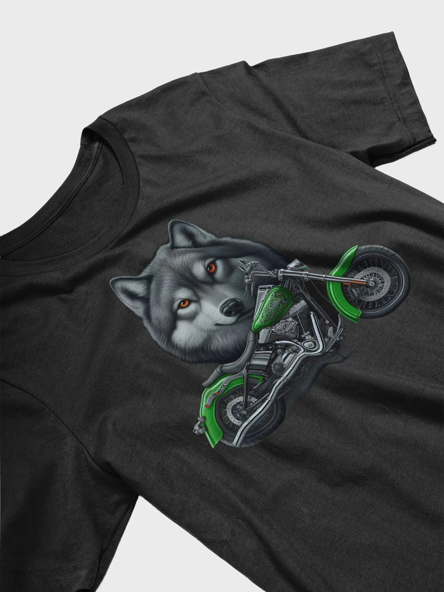 Motorcycle and Wolf - Unisex T-Shirt #4 product image (3)