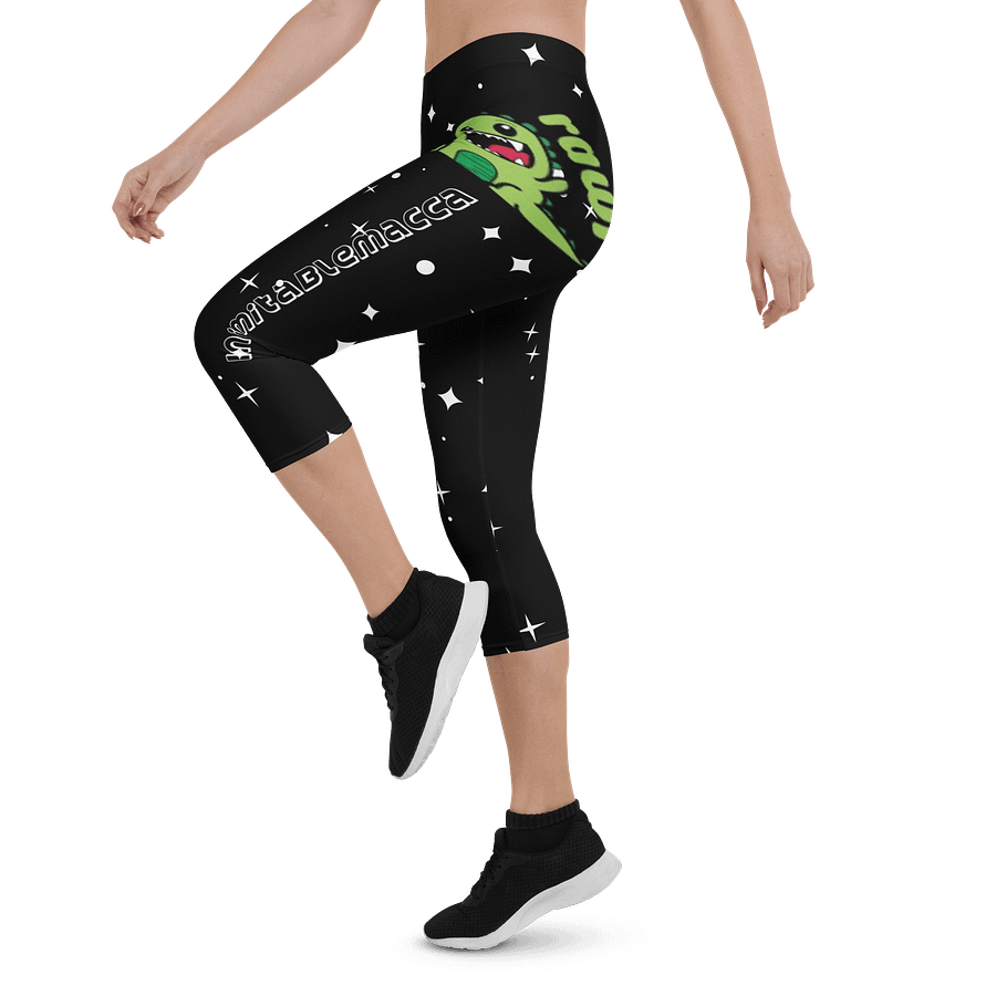 Female Leggins with Rawr Emoji & Inimitable Macca product image (3)