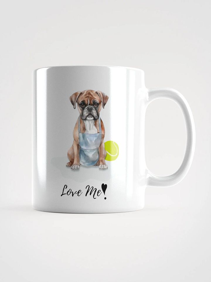 Apron Pup White Glossy Mug product image (3)